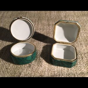 Frederick Cooper Porcelain Malachite Box